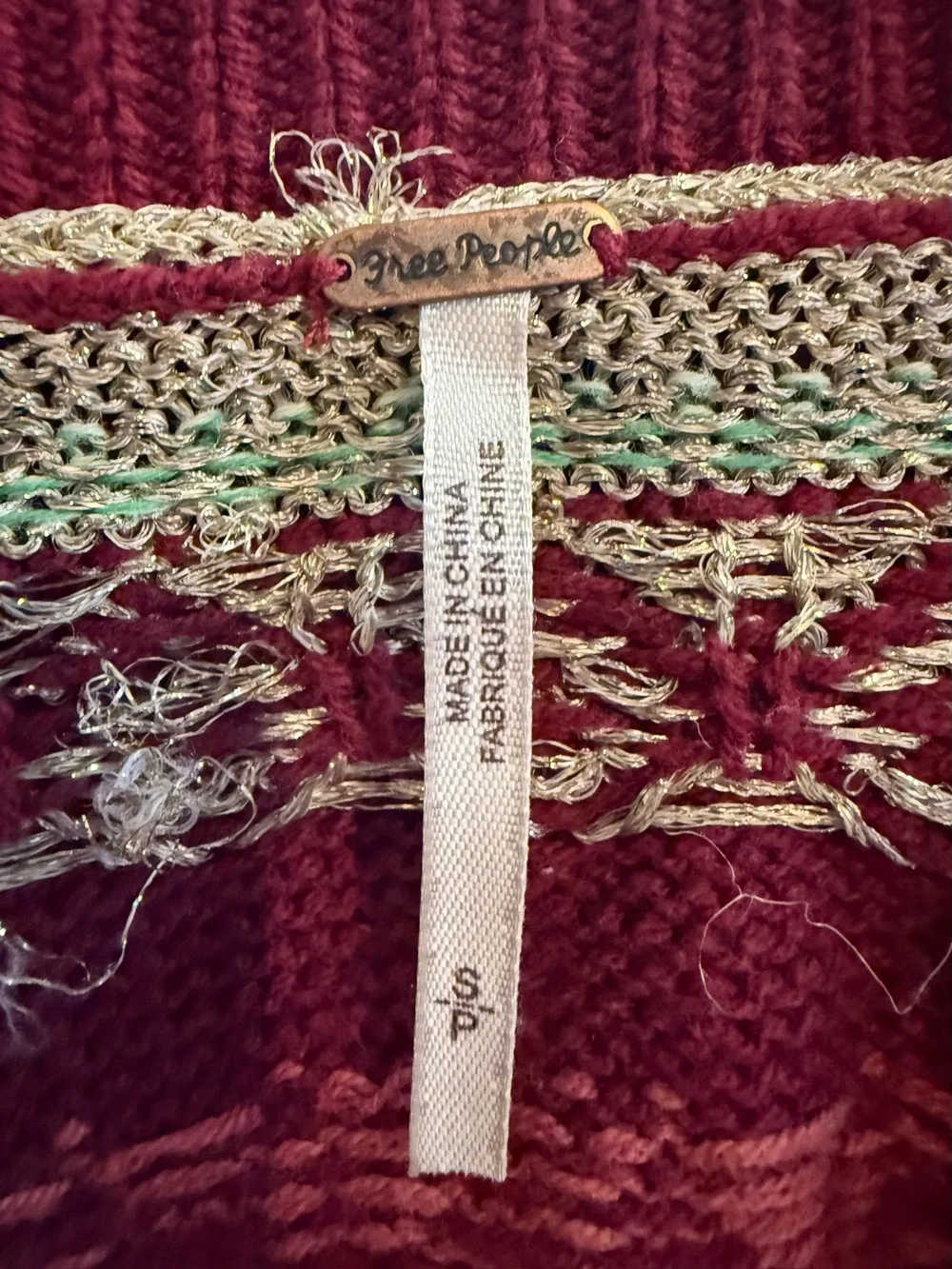 Free People textured knit